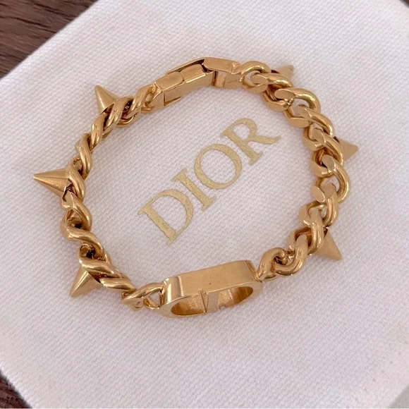 DIOR 30 Montaigne Studded Chain Bracelet - Picture 4 of 7